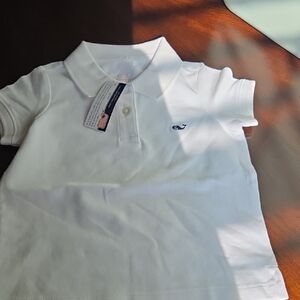 Vineyard Vines White Girls Polo Shirt